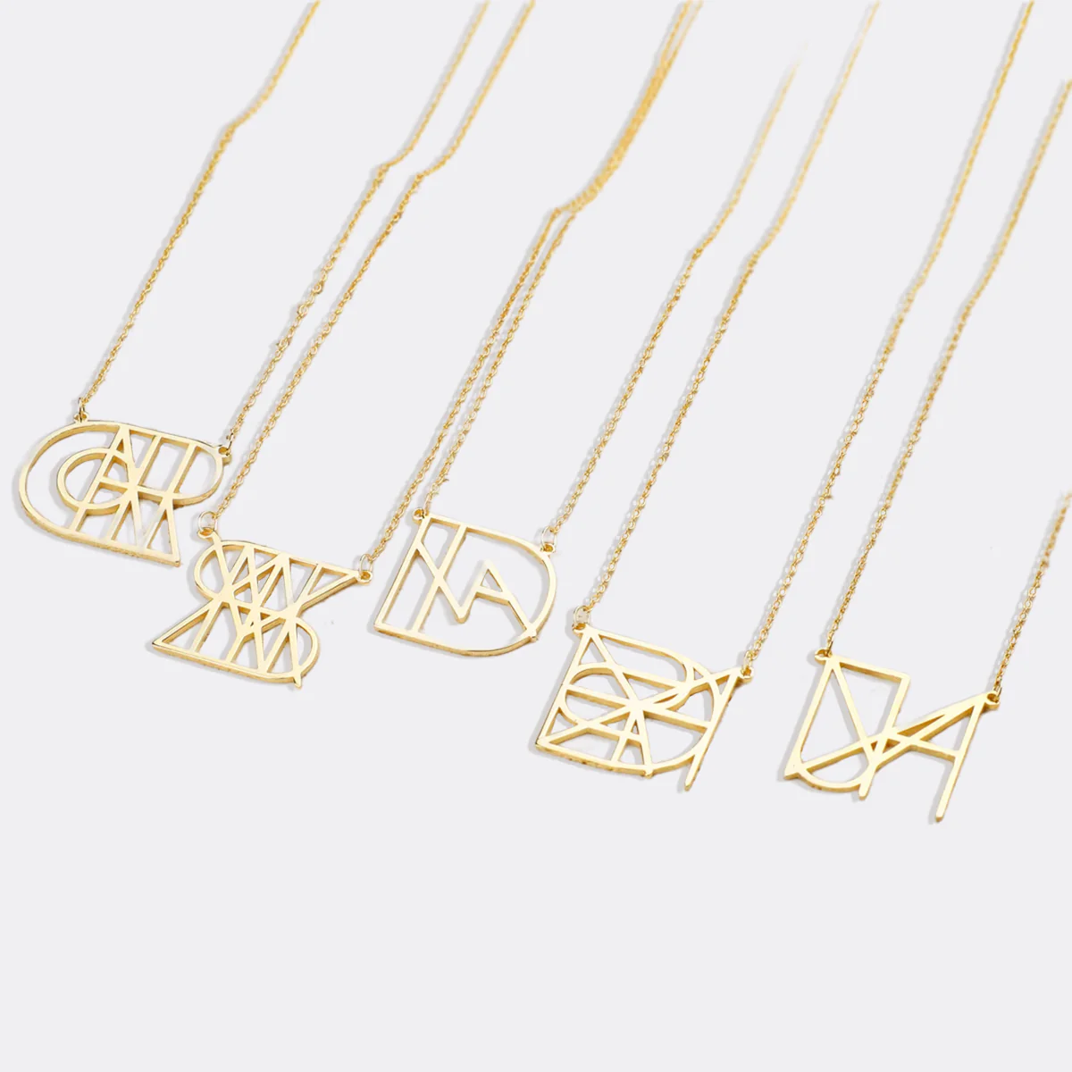 Minimalist Monogram Name Necklace - Image 45