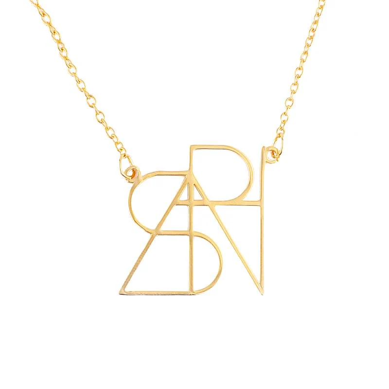 Minimalist Monogram Name Necklace - Image 8