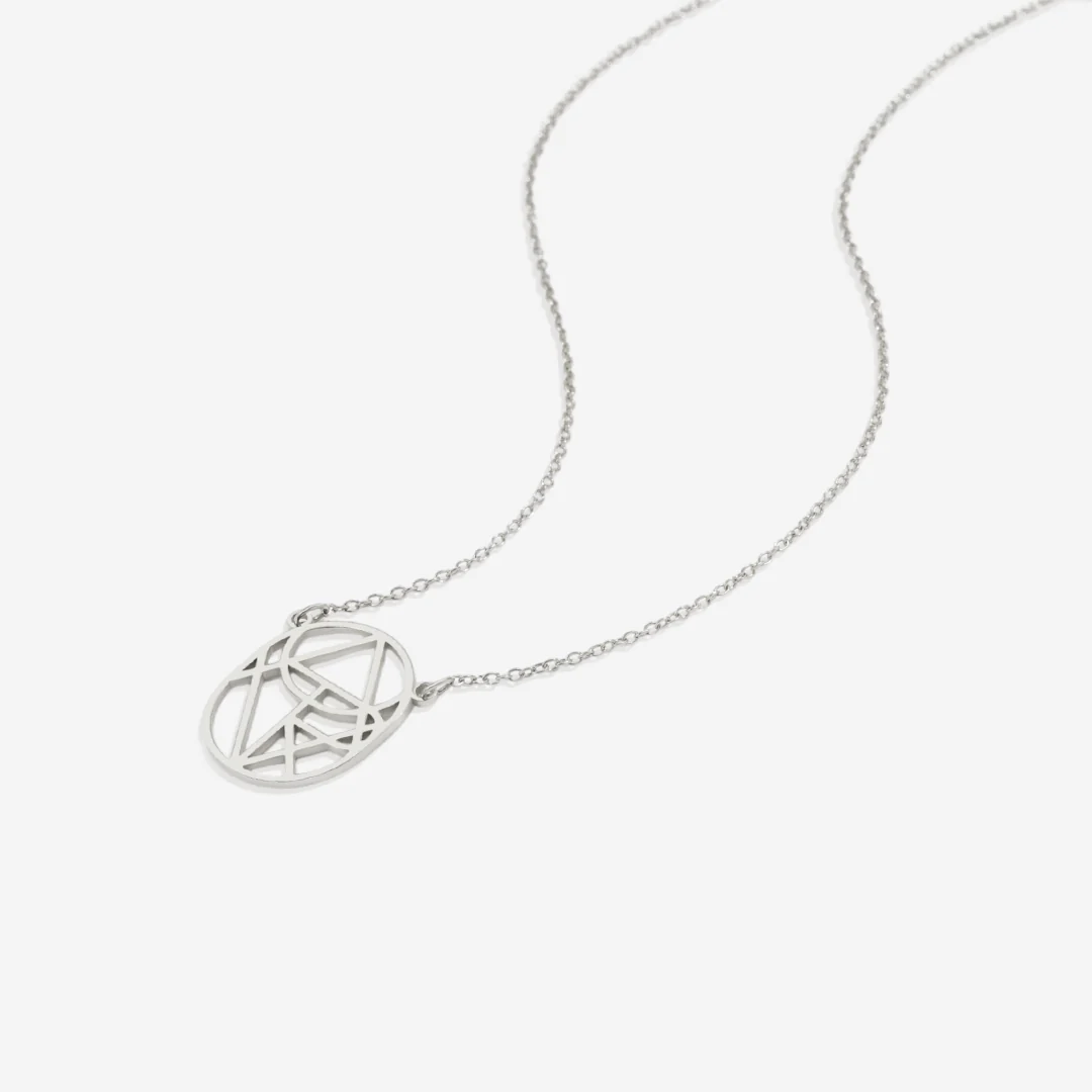 Circular Minimalist Monogram Name Necklace - Image 12