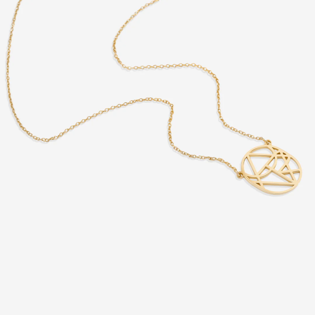 Circular Minimalist Monogram Name Necklace - Image 17