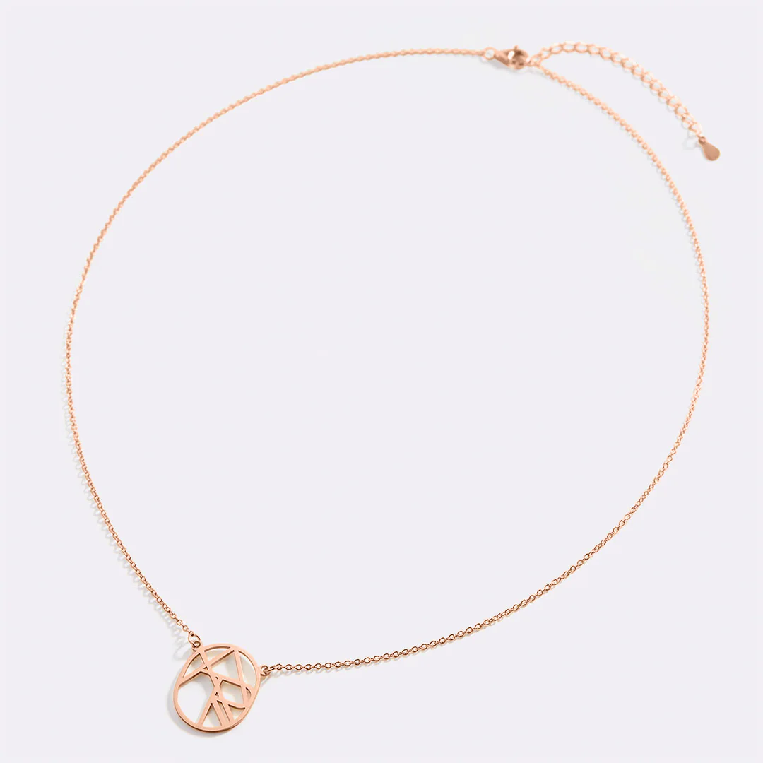 Circular Minimalist Monogram Name Necklace - Image 19