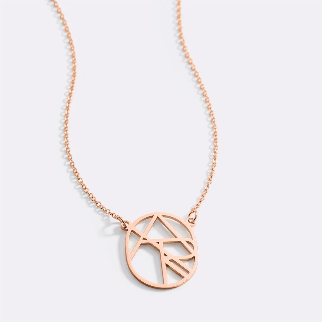 Circular Minimalist Monogram Name Necklace - Image 21