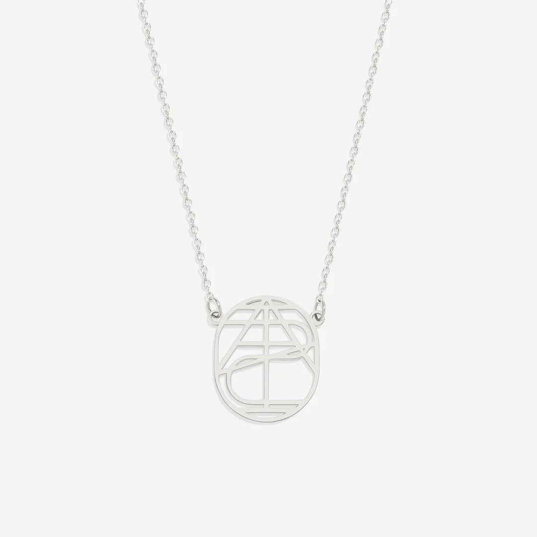 Circular Minimalist Monogram Name Necklace - Image 4