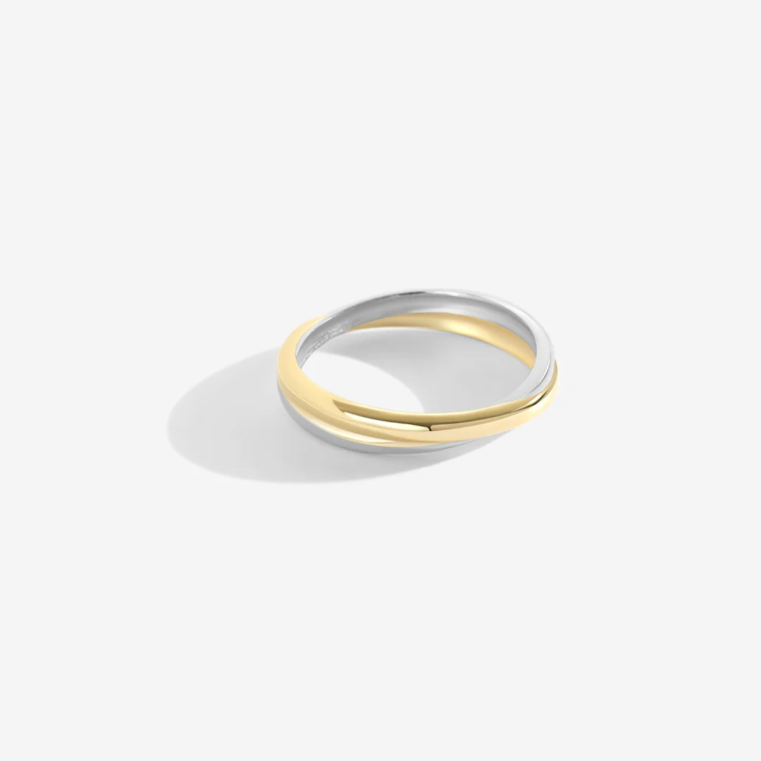 Mixed Metal Crossover Ring - Image 7