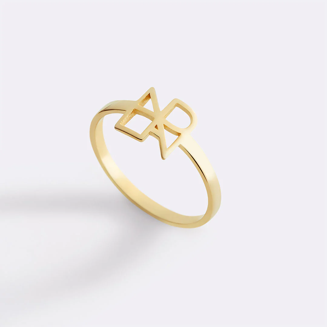 Monogram Name Ring - Image 2
