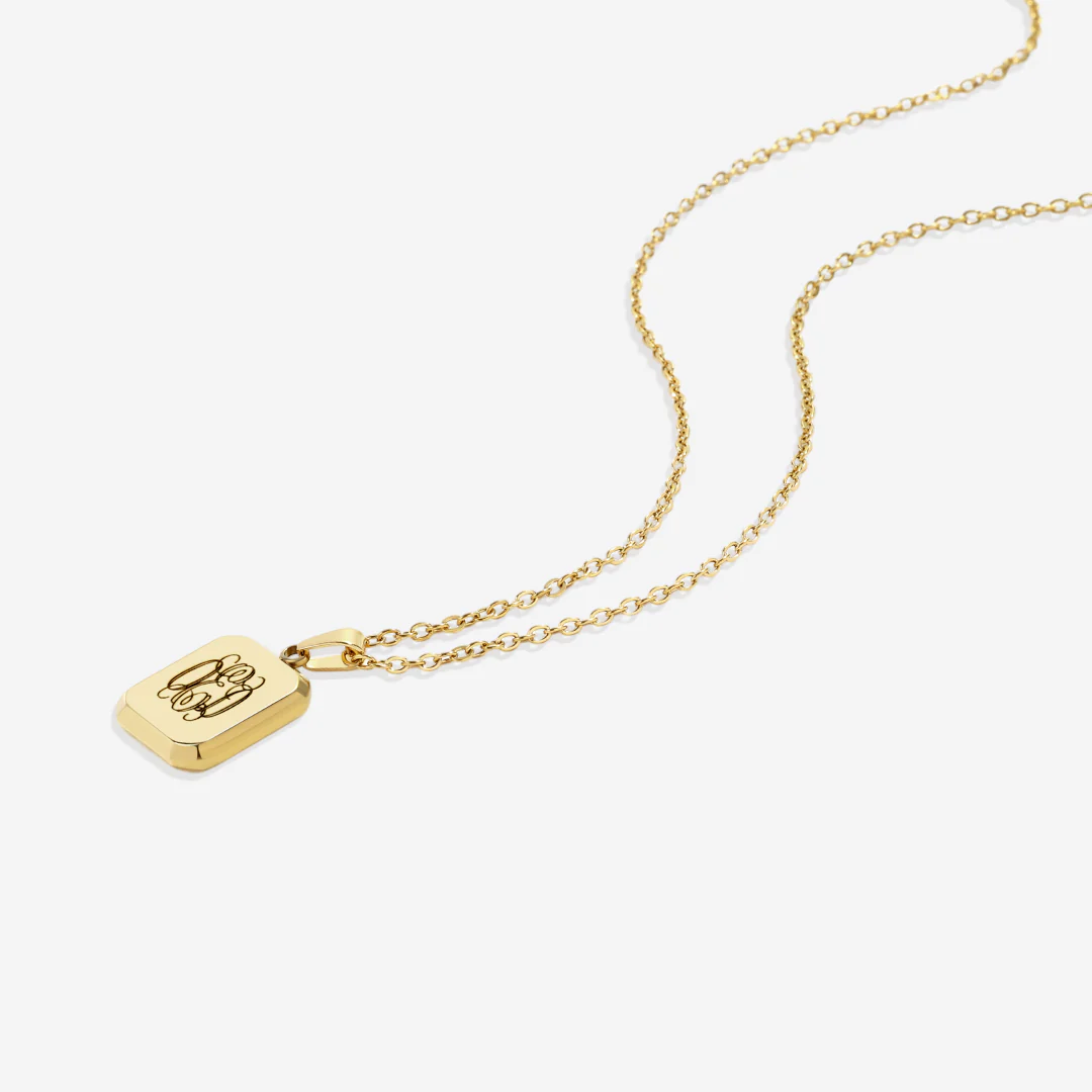 Monogram Portrait Pendant Necklace - Image 5