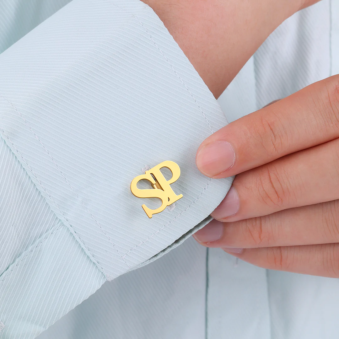 Monogrammed Cufflinks with Initials - Image 3