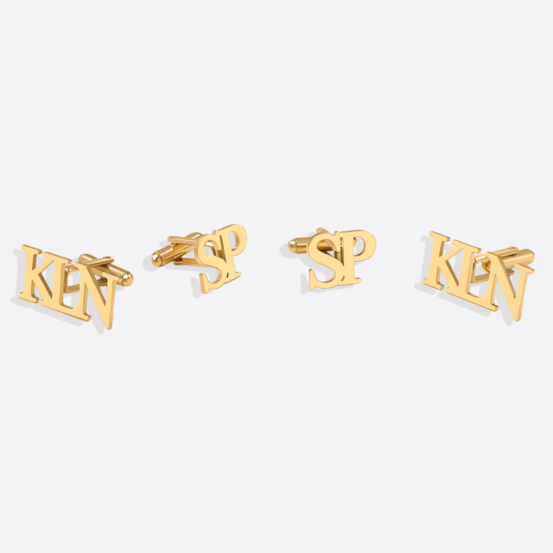 Monogrammed Cufflinks with Initials - Image 46