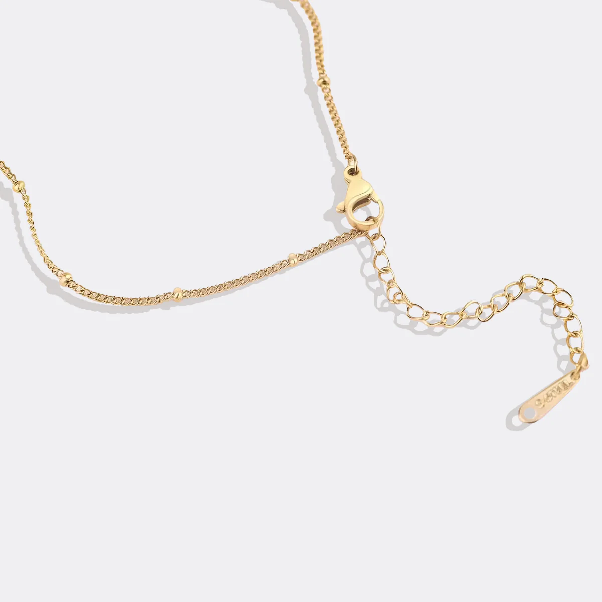 Mother Of Pearl Heart Initial Necklace - Image 9