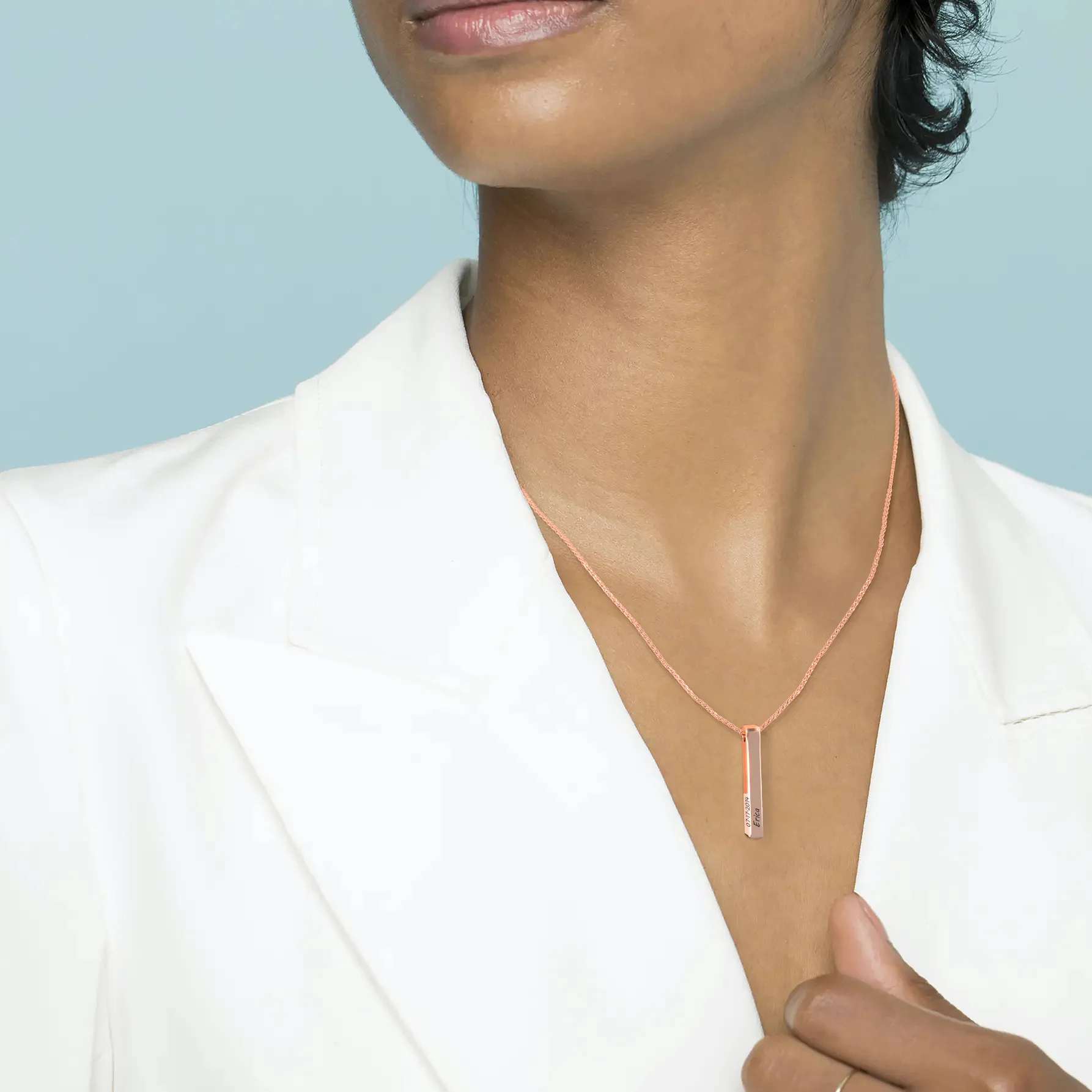 Muse Pillar Bar Necklace - Image 11