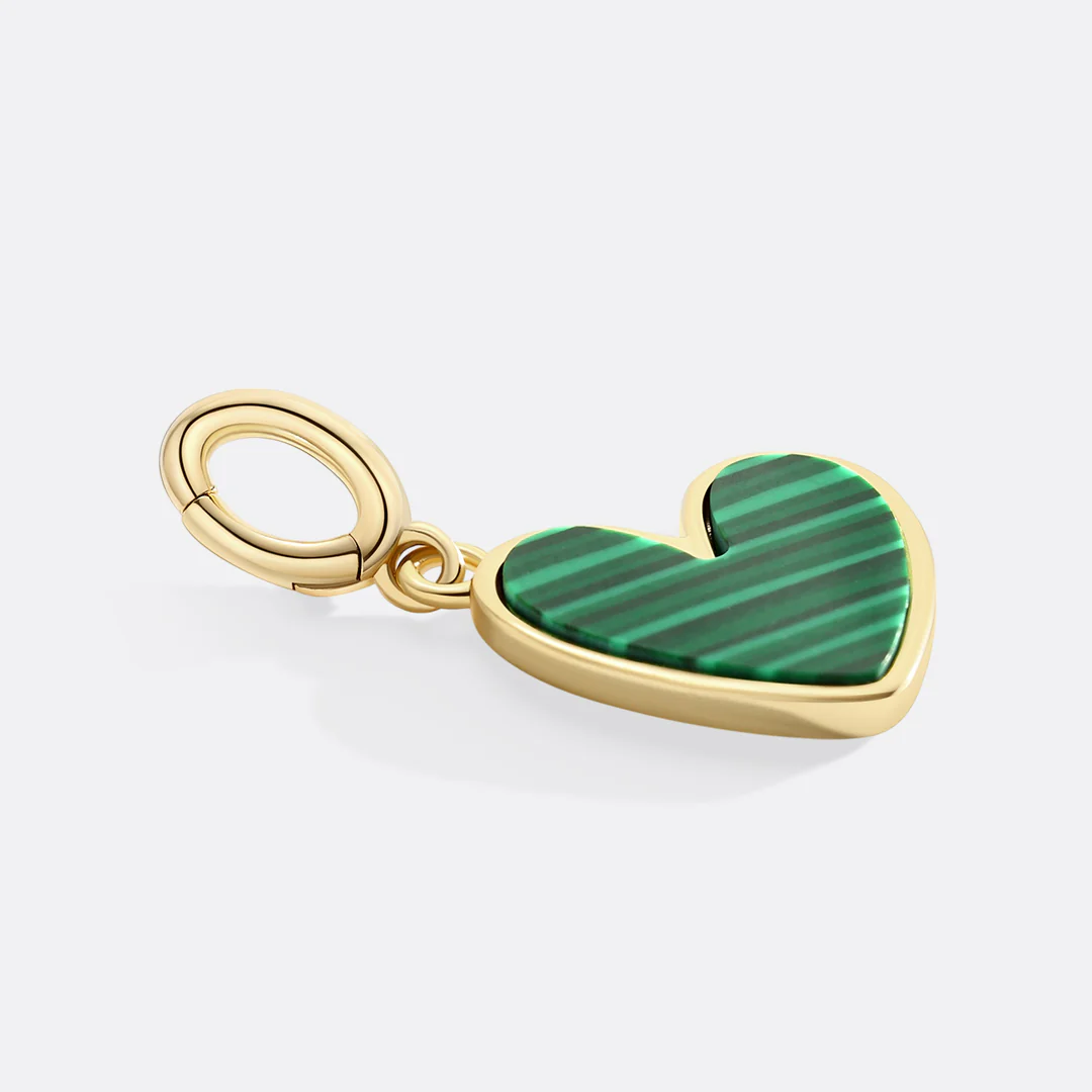 Natural Stone Heart Charm - Image 8
