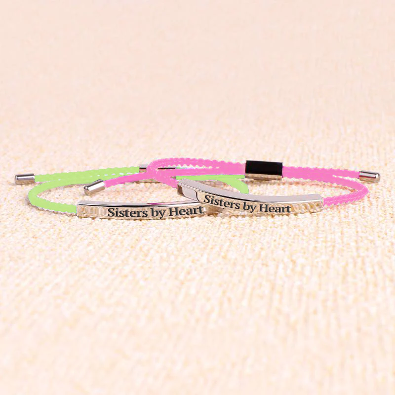 Not Sisters By Blood But Sisters By Heart Inspire Bracelet - Image 30