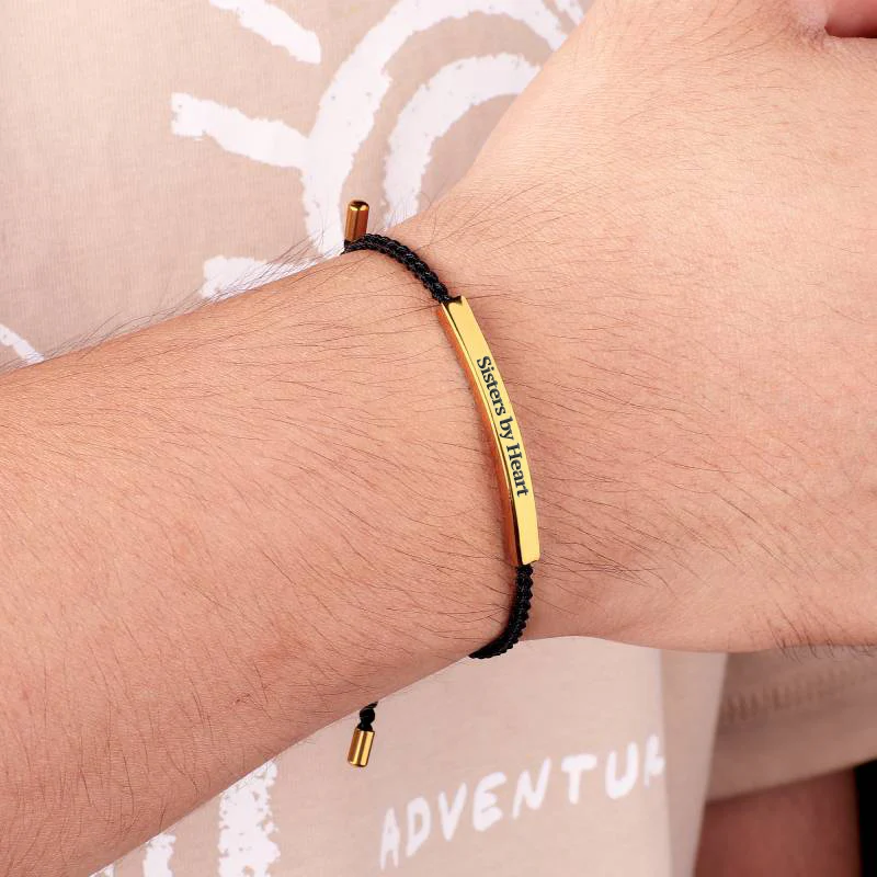 Not Sisters By Blood But Sisters By Heart Inspire Bracelet - Image 7