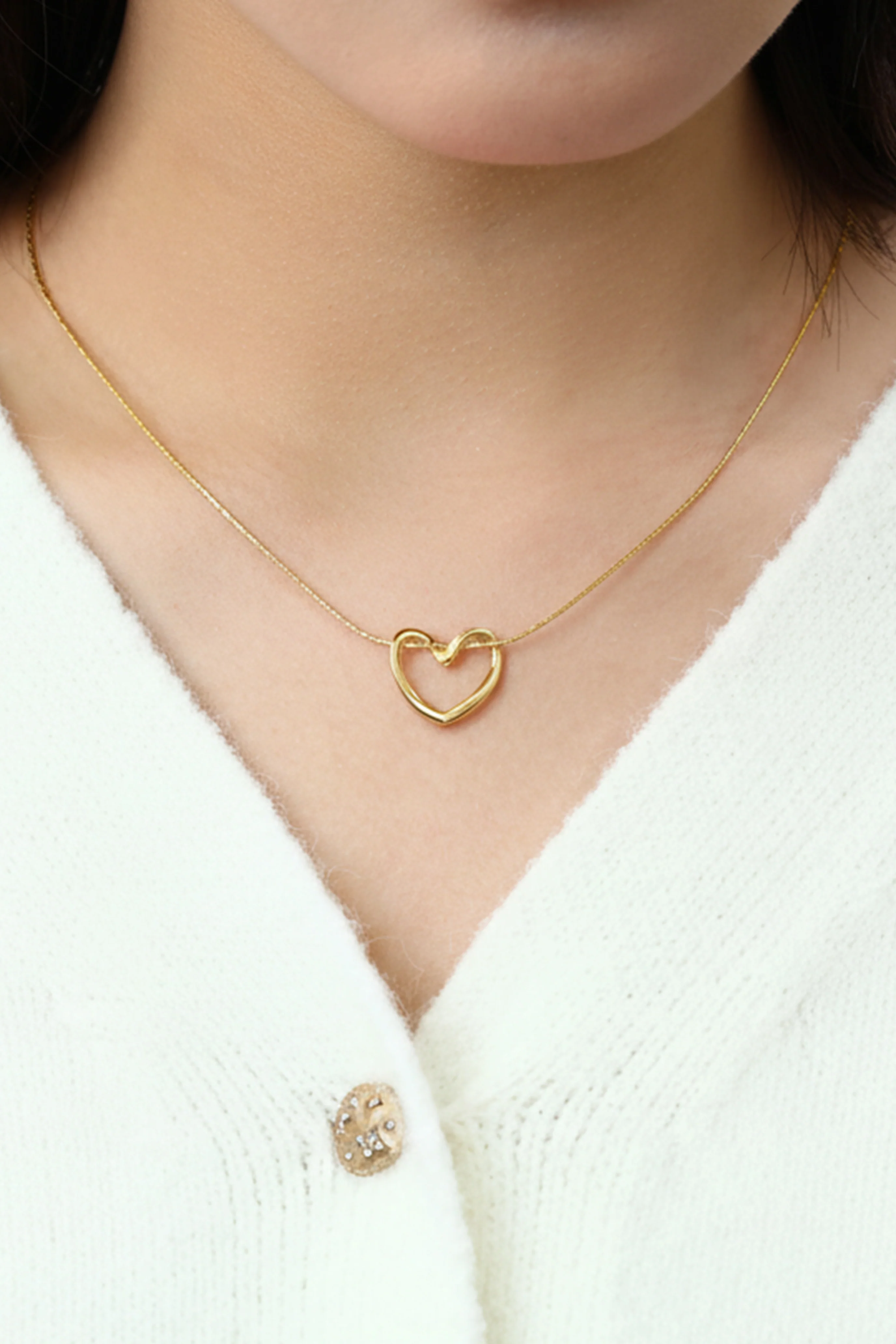 Open Heart Necklace - Image 10