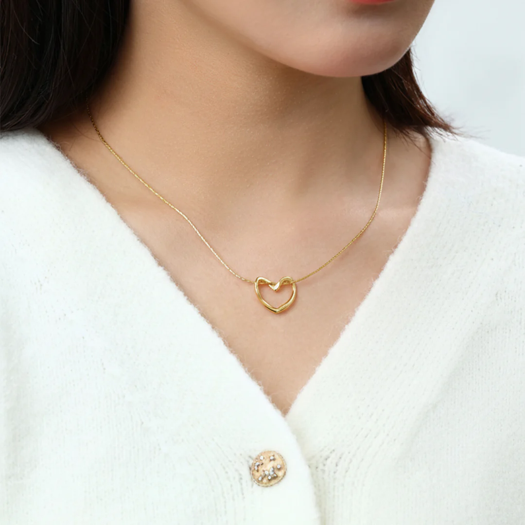 Open Heart Necklace - Image 4