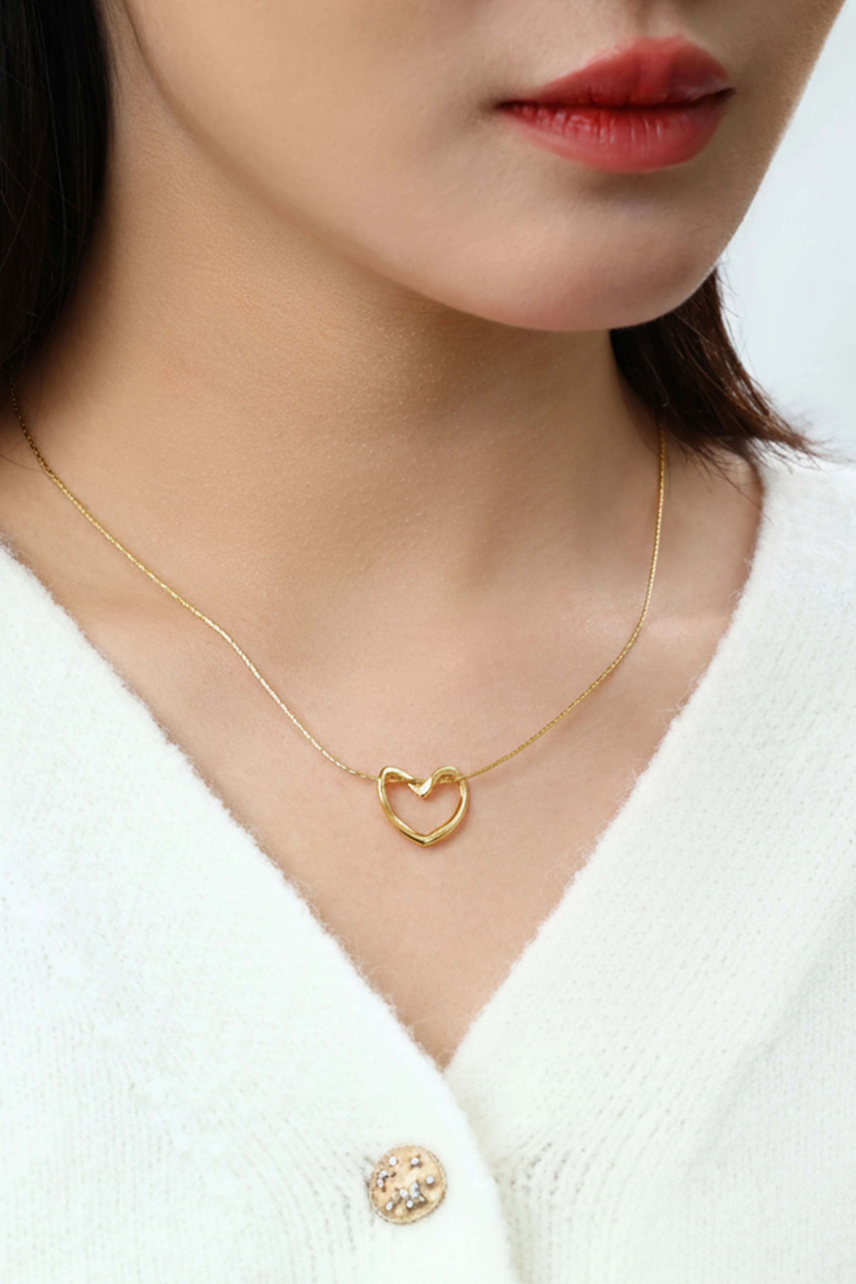 Open Heart Necklace - Image 9