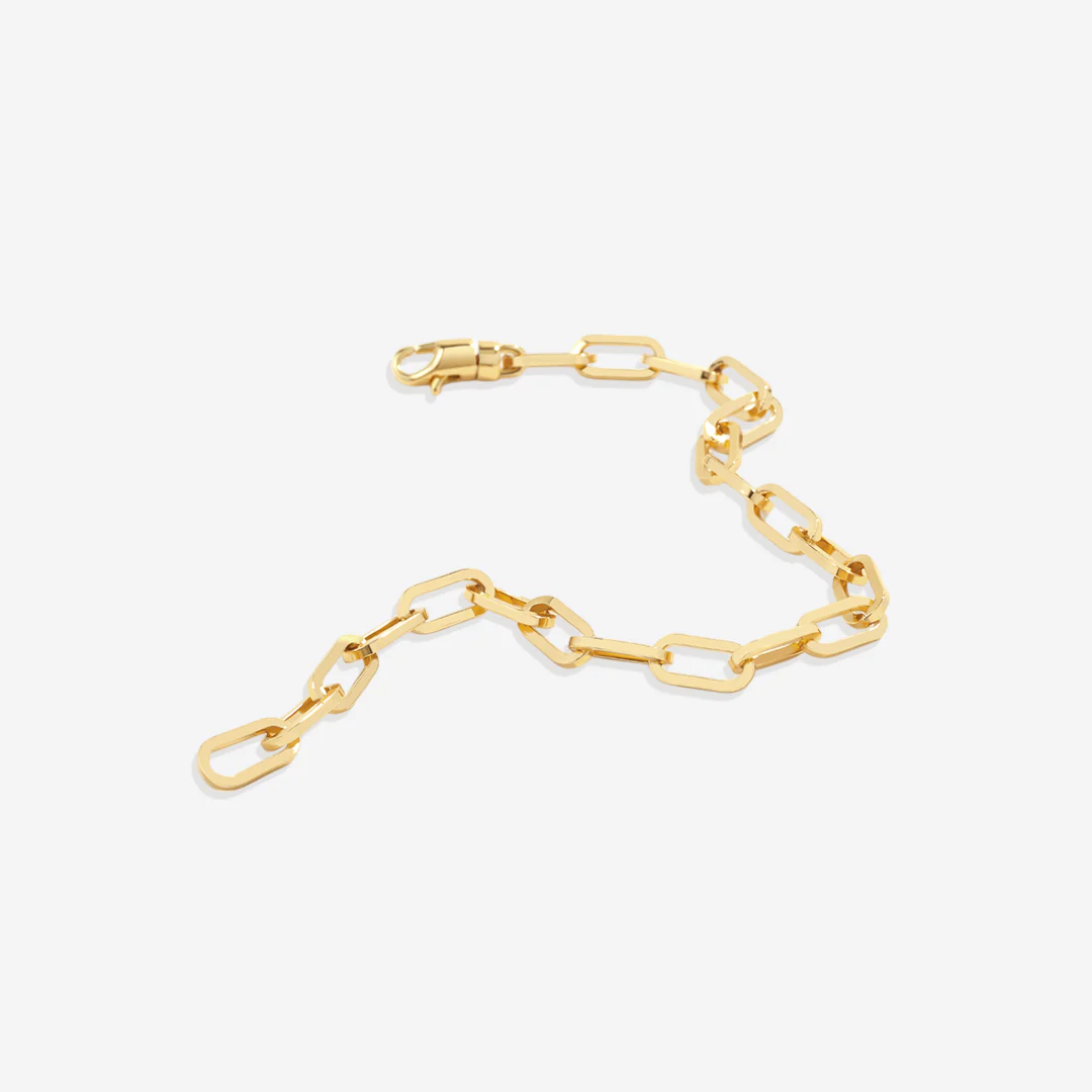 Open Link Paperclip Chain Bracelet - Image 5
