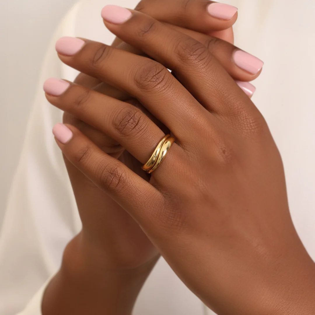 Organic Stacking Ring Set - Image 4
