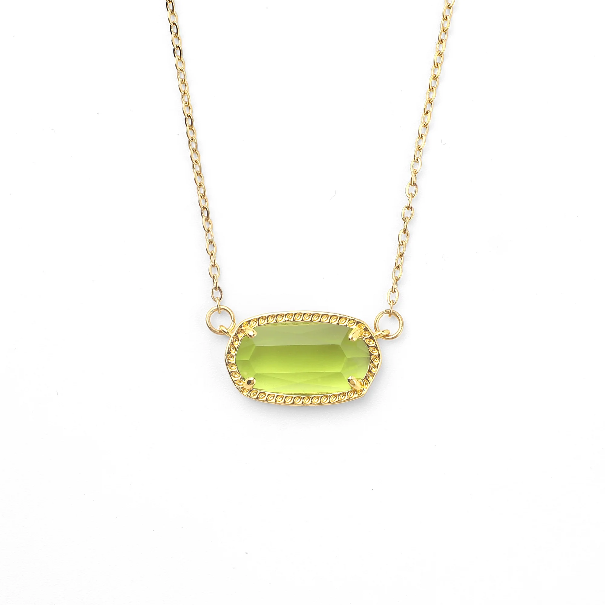 Oval Birthstone Pendant Necklace - Image 18
