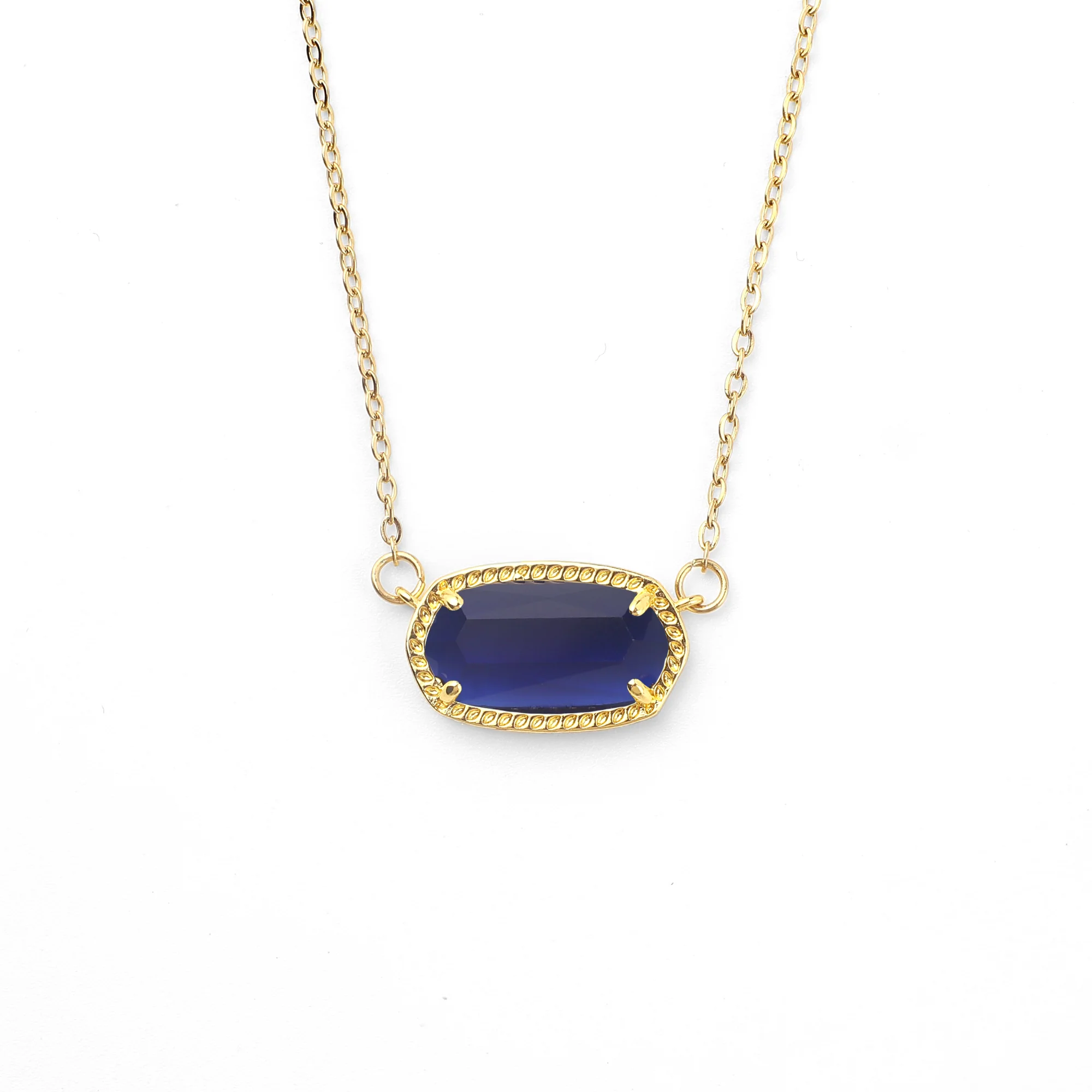 Oval Birthstone Pendant Necklace - Image 19