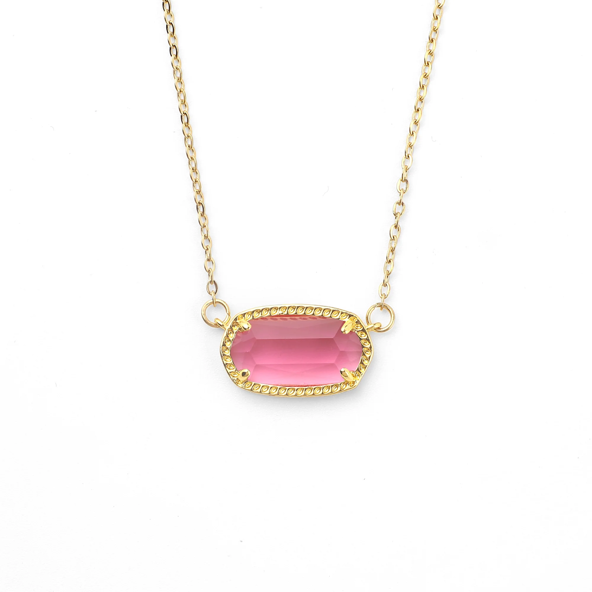 Oval Birthstone Pendant Necklace - Image 20