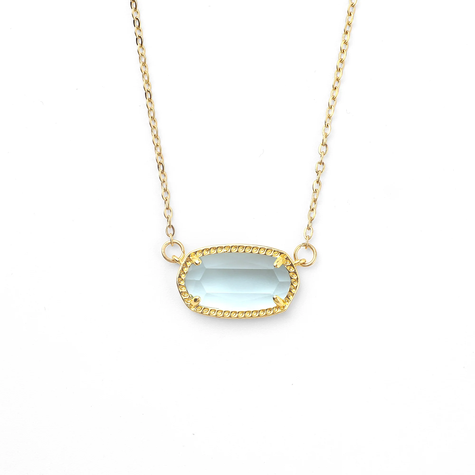 Oval Birthstone Pendant Necklace - Image 22