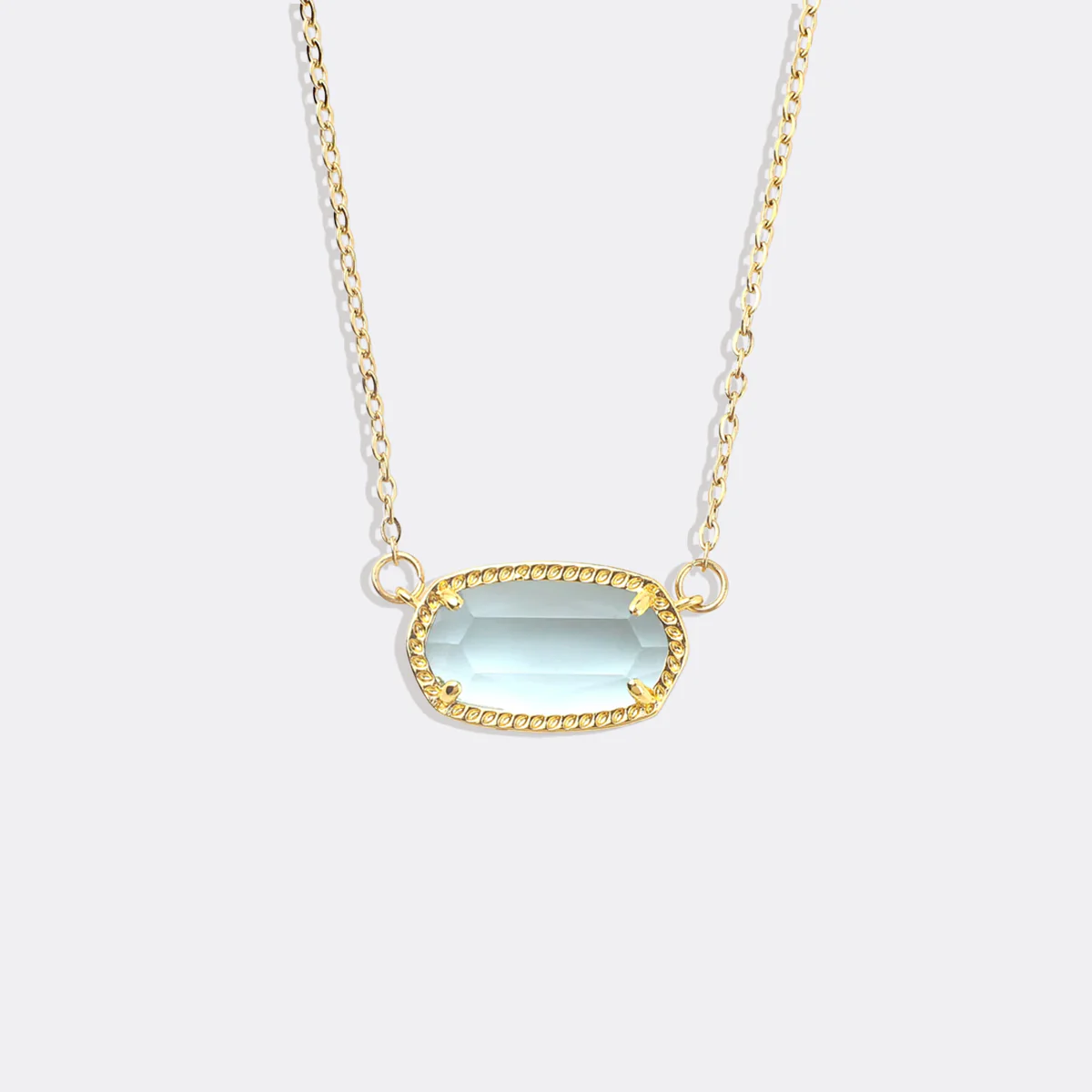 Oval Birthstone Pendant Necklace - Image 26