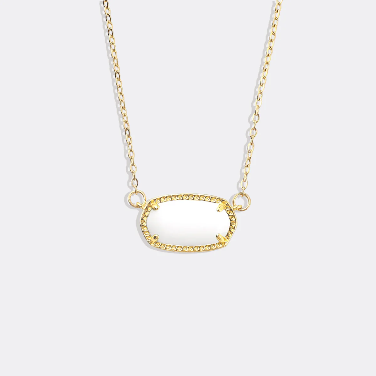 Oval Birthstone Pendant Necklace - Image 32