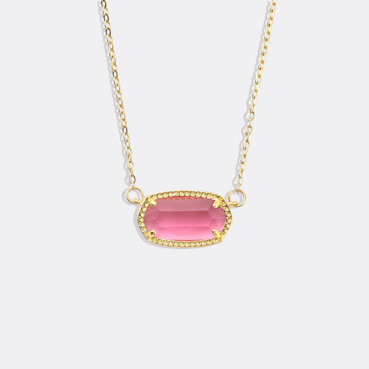 Oval Birthstone Pendant Necklace - Image 37