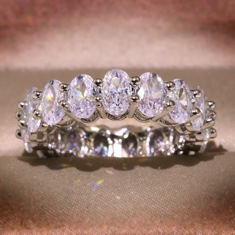 Oval Eternity Ring - Image 10
