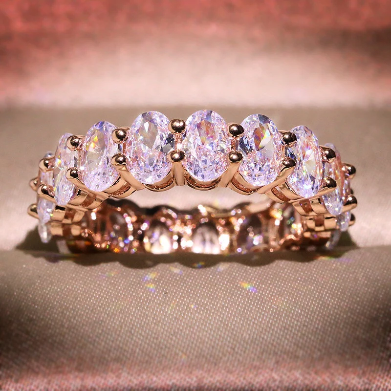 Oval Eternity Ring - Image 5