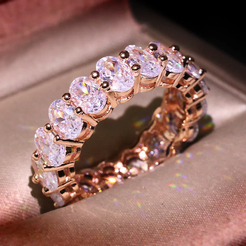 Oval Eternity Ring - Image 6