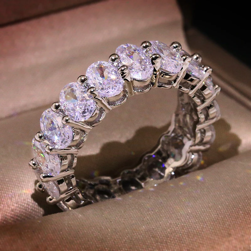 Oval Eternity Ring - Image 9