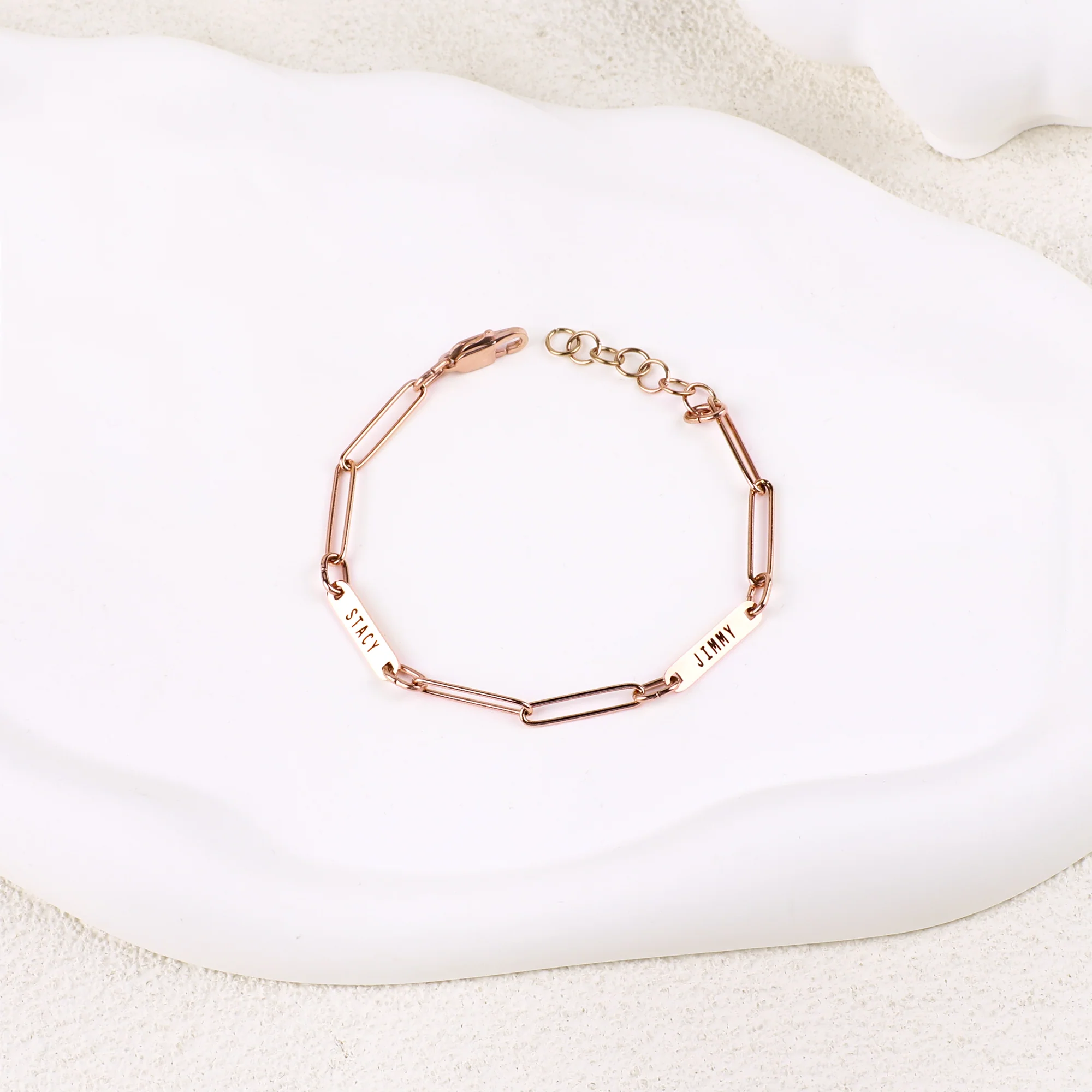 Personalized Paperclip Name Bracelet - Image 17