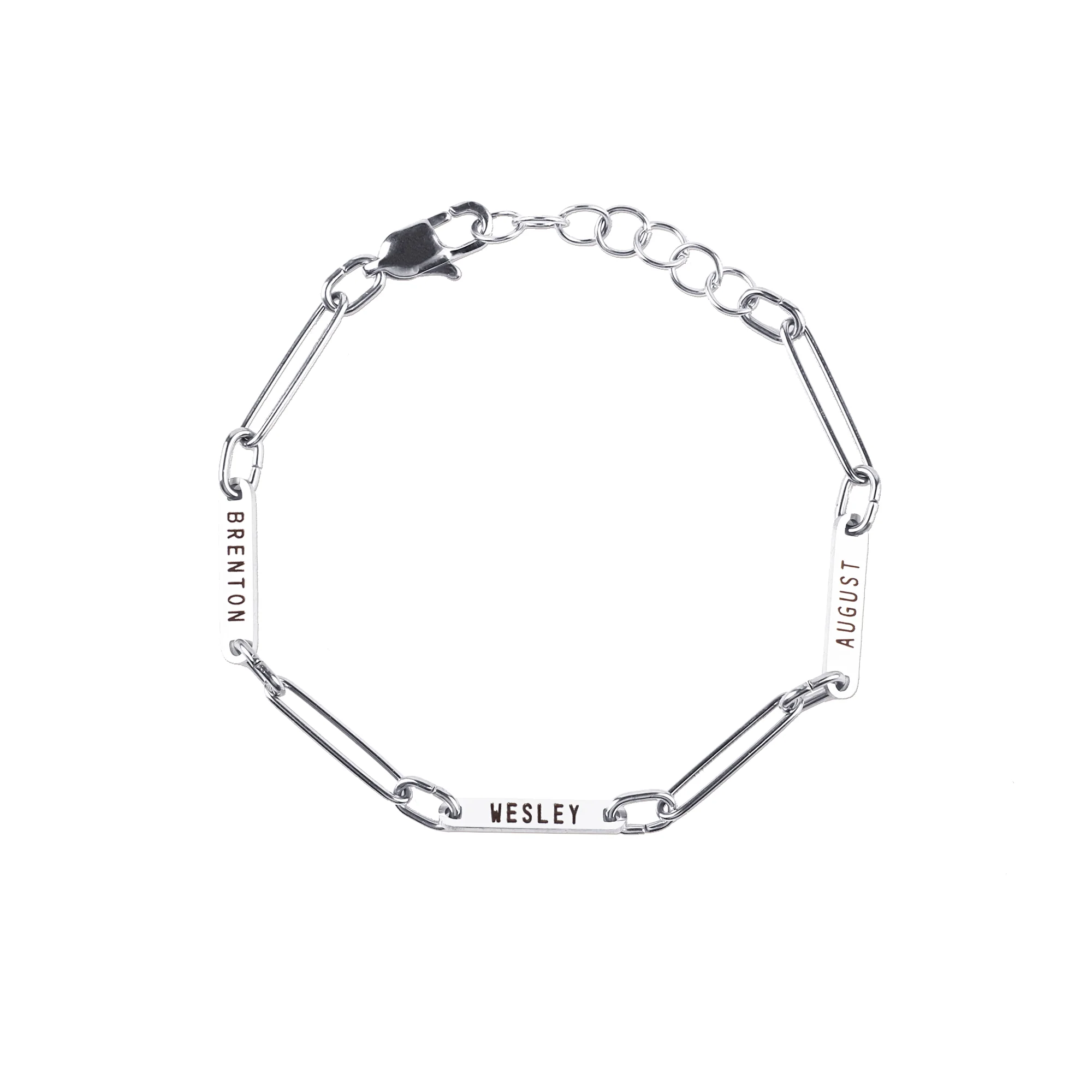 Personalized Paperclip Name Bracelet - Image 18