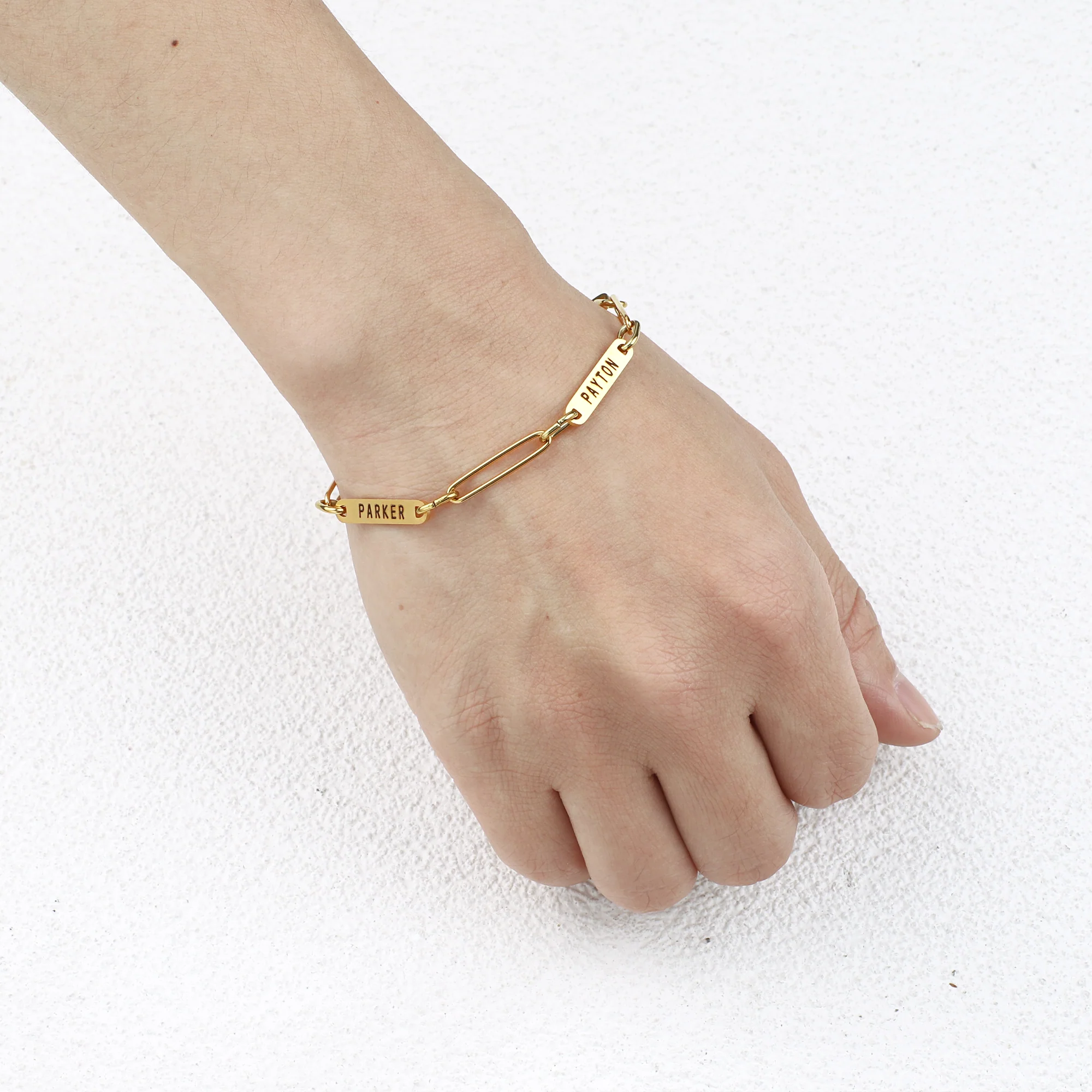 Personalized Paperclip Name Bracelet - Image 32
