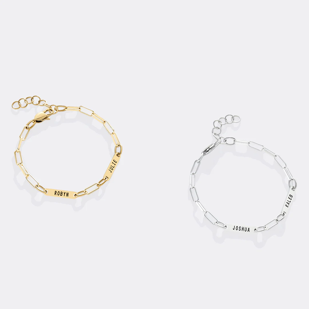 Personalized Paperclip Name Bracelet - Image 52
