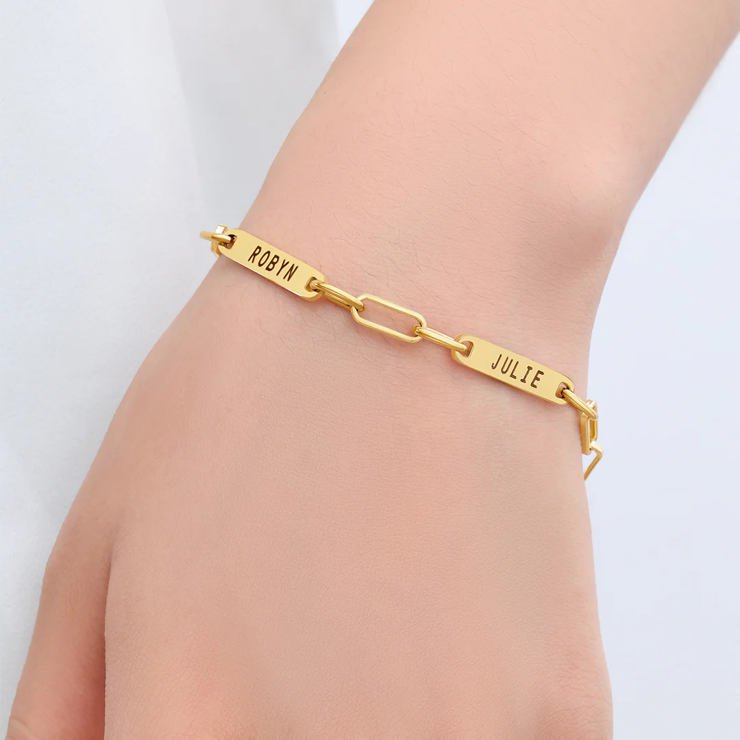 Personalized Paperclip Name Bracelet - Image 53