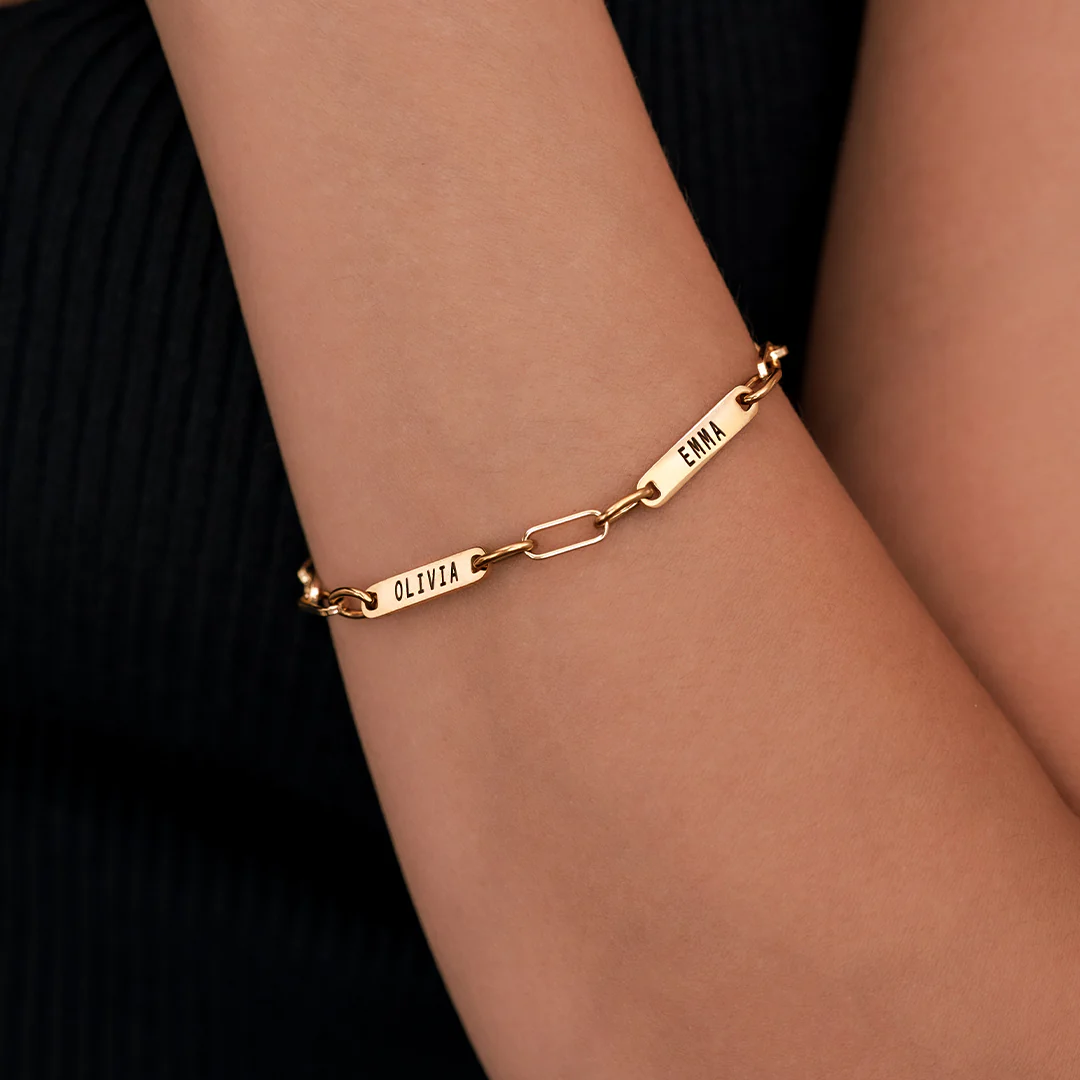 Personalized Paperclip Name Bracelet - Image 55