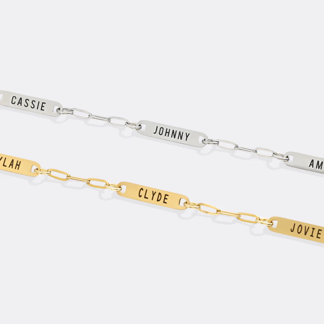 Personalized Paperclip Name Bracelet - Image 58