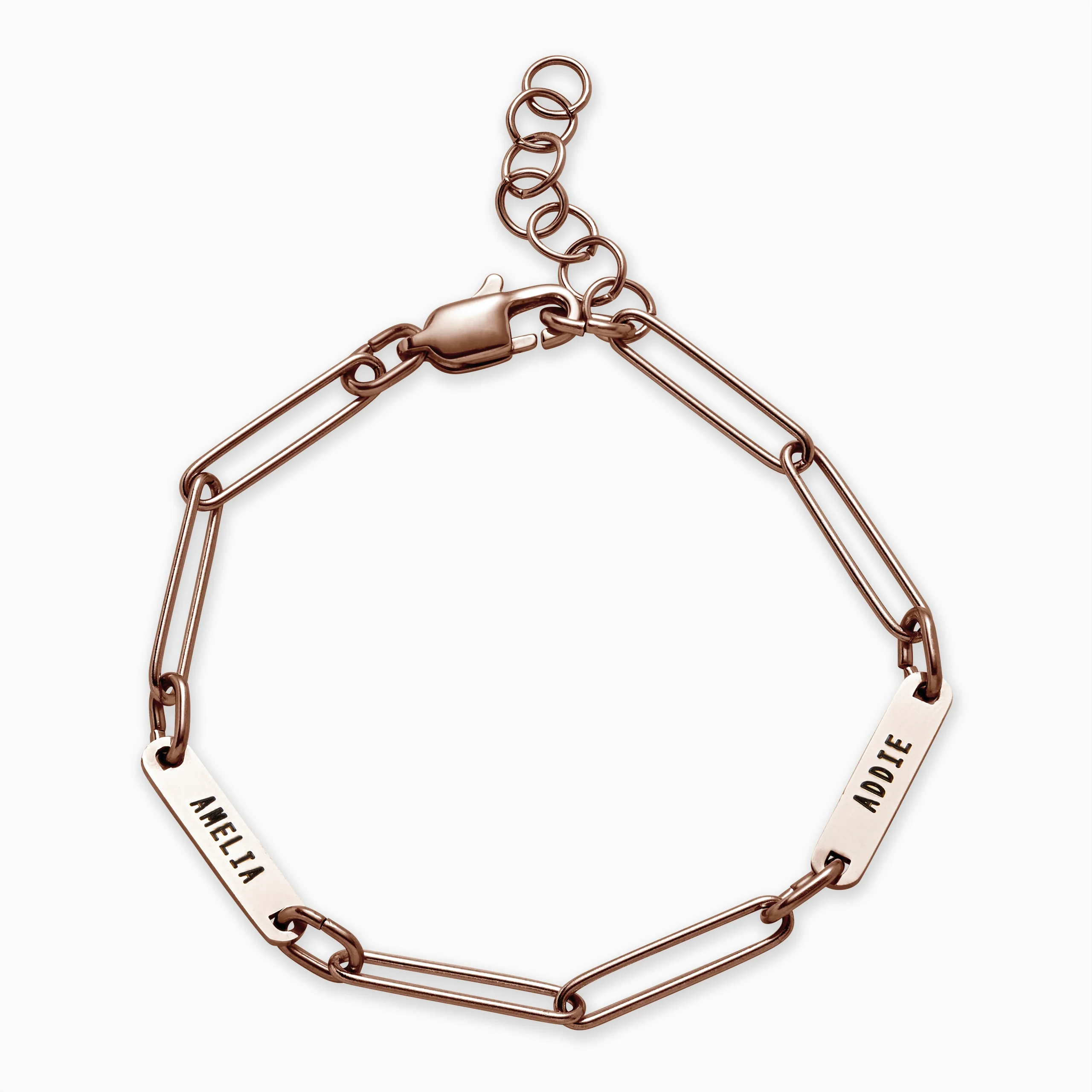 Personalized Paperclip Name Bracelet - Image 8