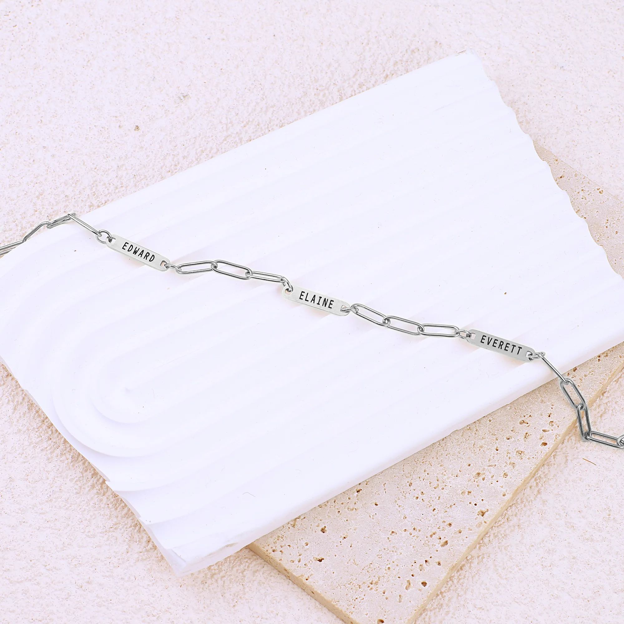 Paperclip Necklace With Personalized Names - Image 23