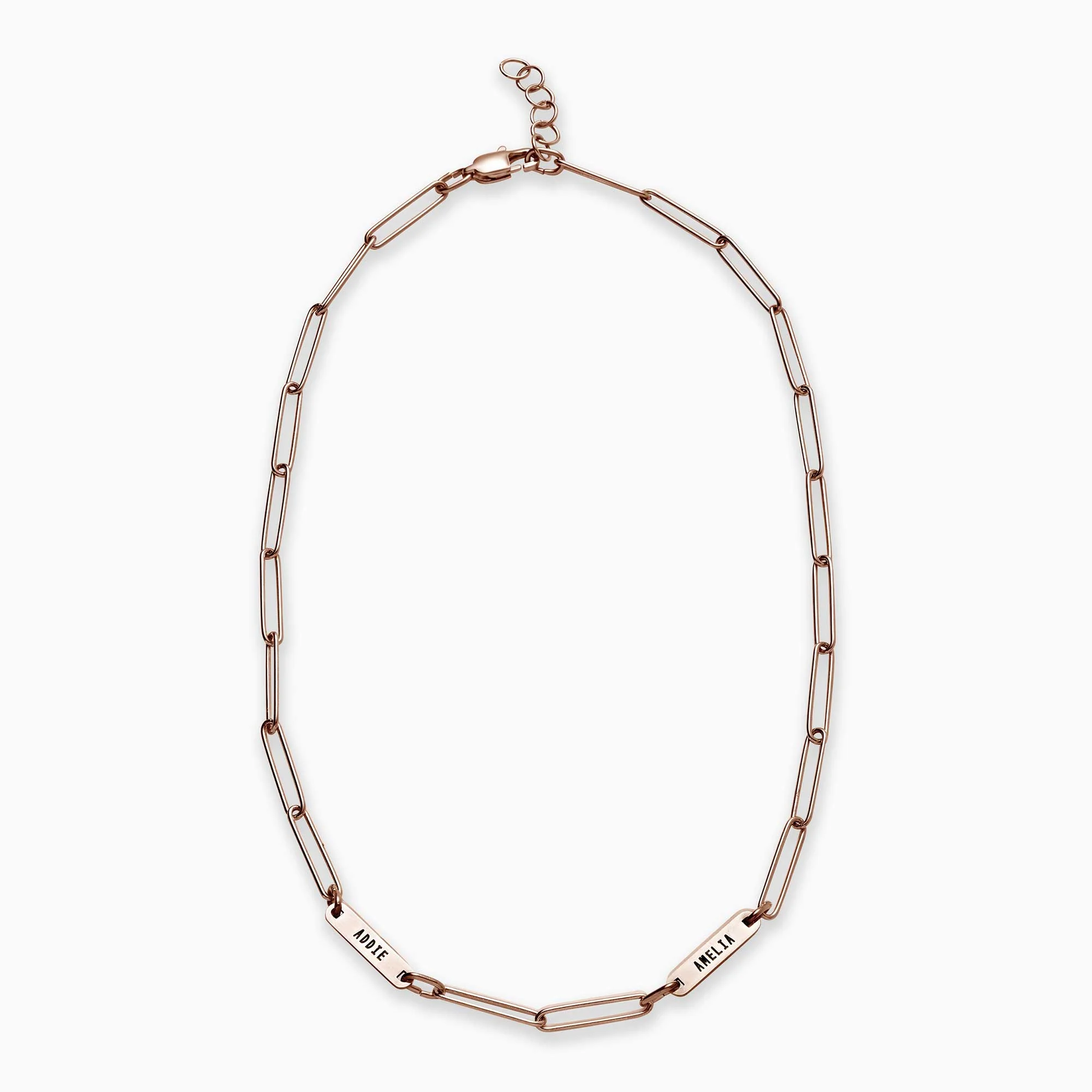 Paperclip Necklace With Personalized Names - Image 35