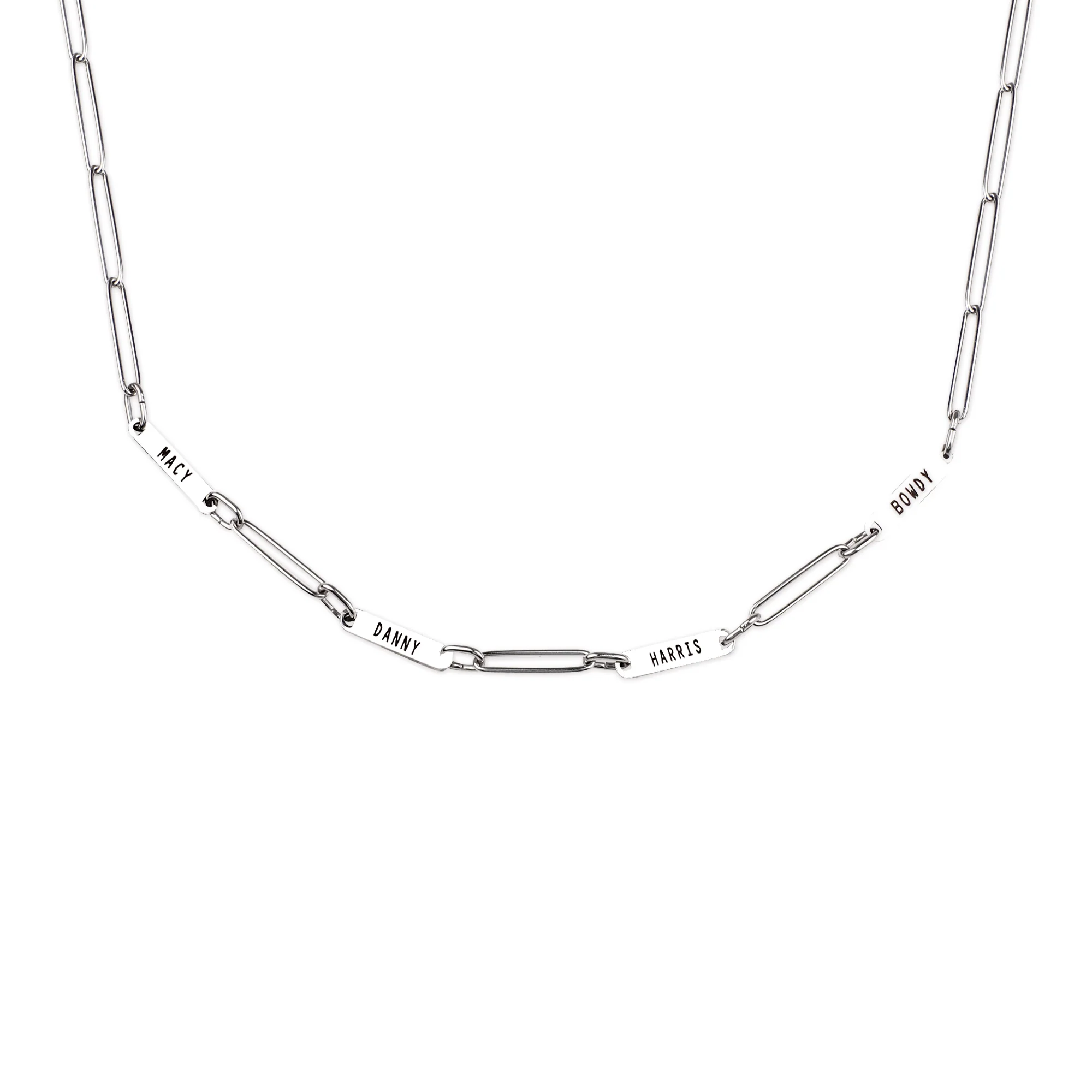 Paperclip Necklace With Personalized Names - Image 44