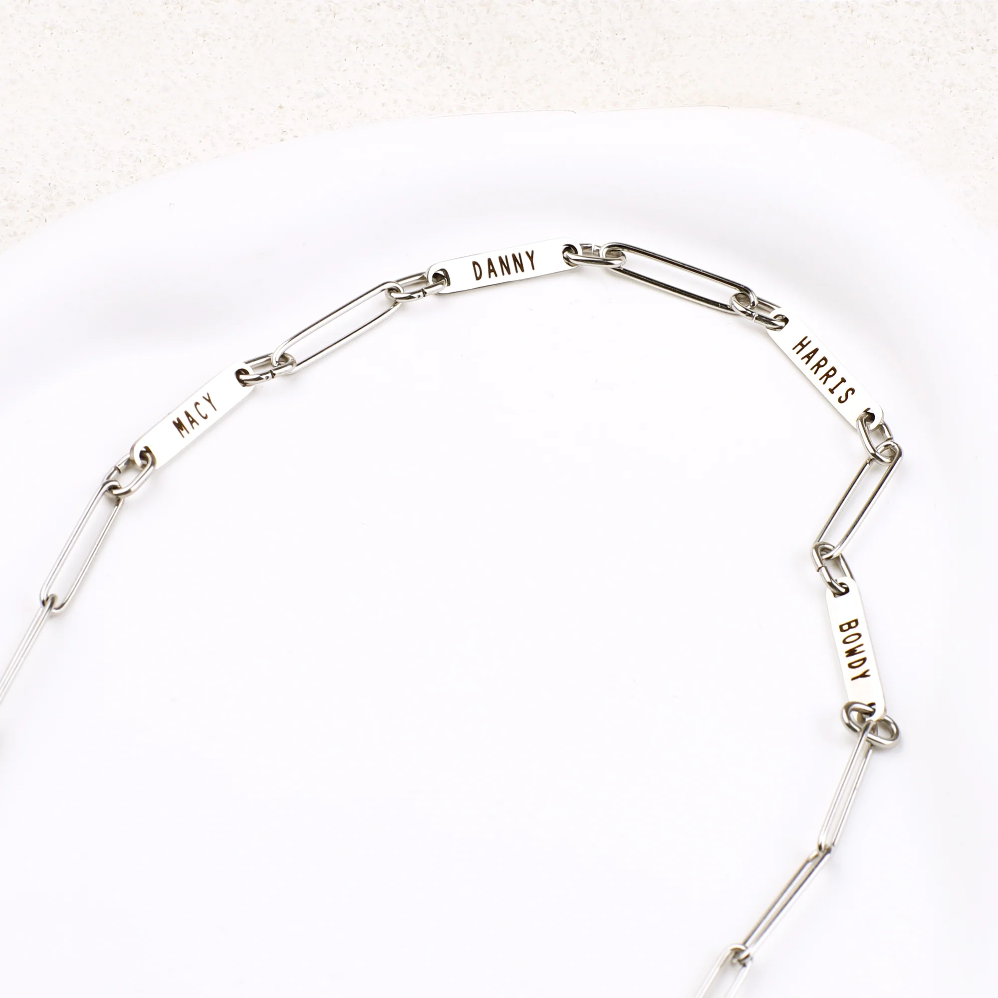 Paperclip Necklace With Personalized Names - Image 47