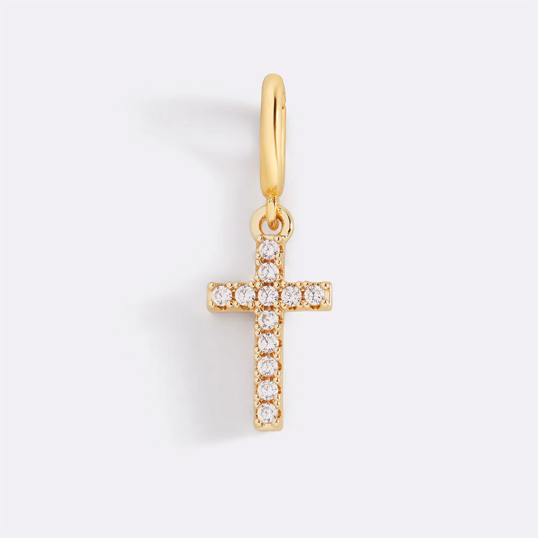 Pave Cross Charm - Image 2