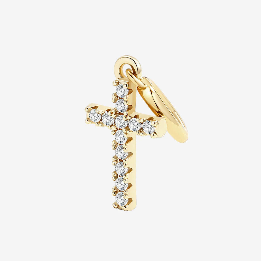 Pave Cross Charm - Image 6