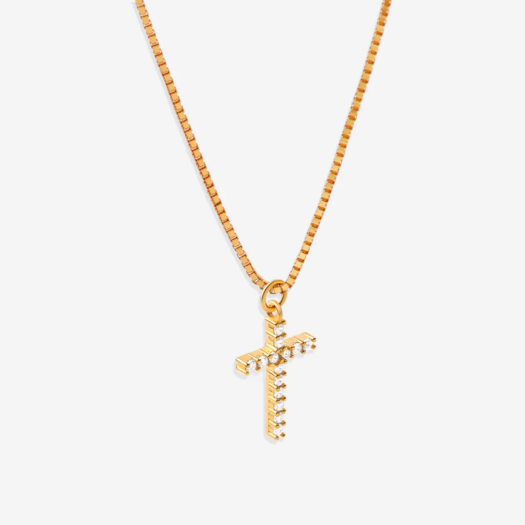 Pave Cross Necklace - Image 10