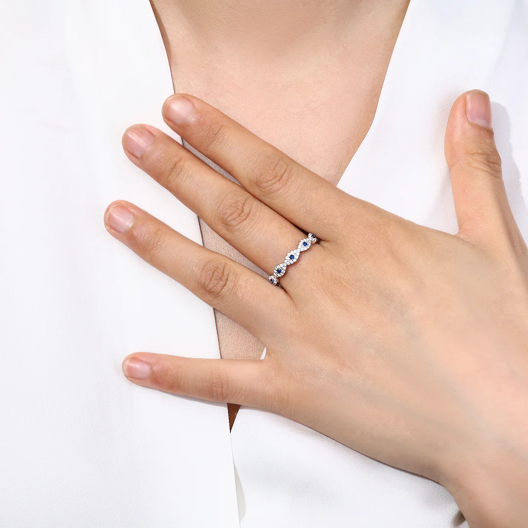 Pave Evil Eye Ring - Image 11