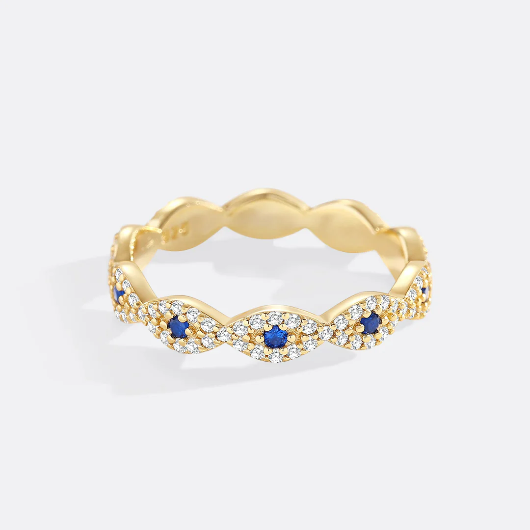 Pave Evil Eye Ring - Image 4